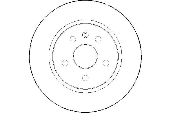 Disctech Brake Disc - Fits Chevrolet, Mazda - ABD2124 - Rear Axle