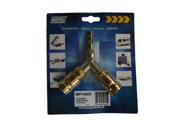 Maypole 1/4 Standard Twin Coupling DP