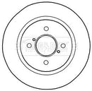 Borg & Beck Brake Disc Pair Part No -BBD5171