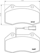 Mintex Brake Pad Set fits -Abarth Alfa Romeo Fiat MDB2976 (also fits other vehicles)