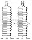 Borg & Beck Steering Gaiter Kit Part No -BSG3040