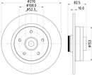 Mintex Brake Discs fits -Renault S259:5 MDC2722 (also fits other vehicles)