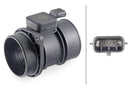 HELLA 8ET 358 095-191 Air Mass Sensor - 4-pin connector - Pipe-neck