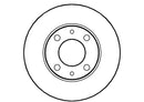 Disctech Brake Disc - Fits Autobianchi, Ldv - ABD2656 - Front Axle