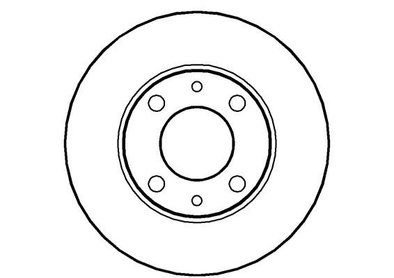 Disctech Brake Disc - Fits Autobianchi, Ldv - ABD2656 - Front Axle