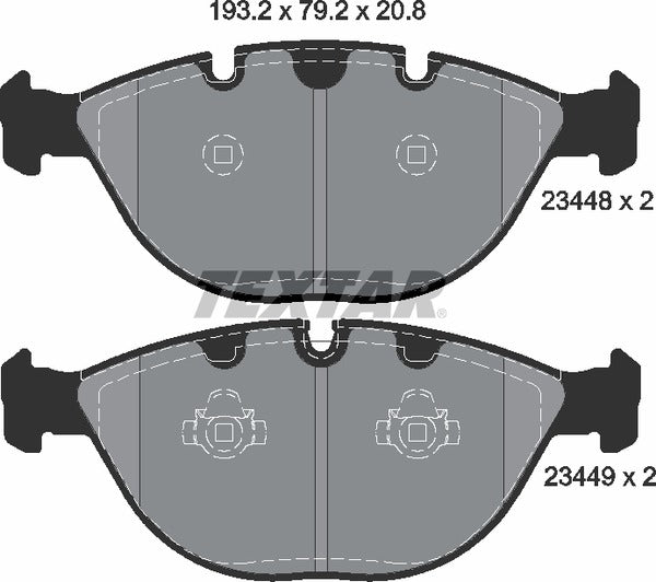 Textar Brake Pad Set - 2344801