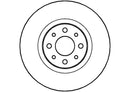 Disctech Brake Disc - Fits Alfa romeo - ABD2821 - Front Axle