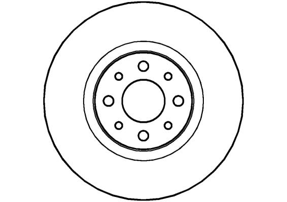 Disctech Brake Disc - Fits Alfa romeo - ABD2821 - Front Axle
