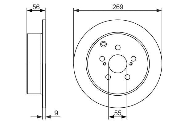 Bosch Brake Disc Pair Part No - 0986479658