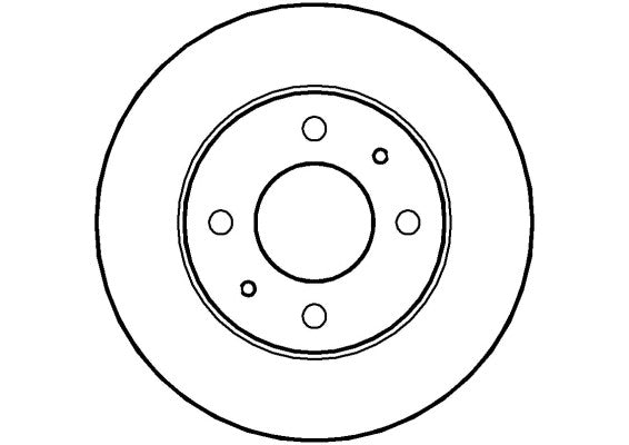 Disctech Brake Disc - Fits Hyundai - ABD2246 - Front Axle