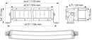 HELLA 1FJ 358 196-421 LED-Spotlight - Black Magic Double Row Lightbar 40" - 12/24V - 9720lm
