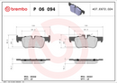 Brembo Brake Pad Set - P06094