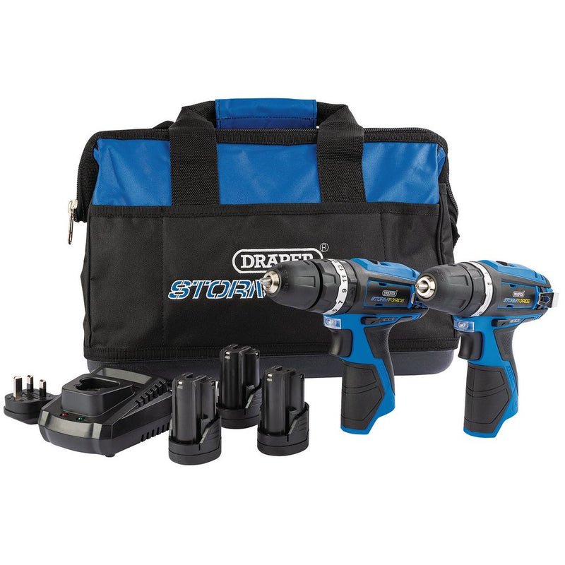Storm Force 10.8V Power Interchange Combi Rotary Drill Twin Kit