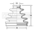 First Line Cv Joint Boot Kit Part No -FCB2345