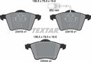 Ford Seat VW, Brake Pad Set - Textar 23418012419204