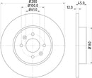 Mintex Brake Discs fits -Renault S281:5 MDC2094 (also fits other vehicles)