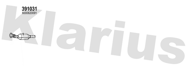 Klarius 391031 - Catalyst Type Approved  - Fits Nissan NV300 Kombi (X82)