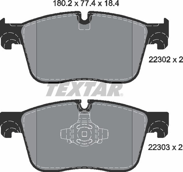 Textar Brake Pad Set - 2230201