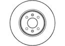 Disctech Brake Disc - Fits Nissan, Renault - ABD2690 - Front Axle