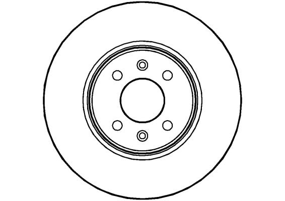 Disctech Brake Disc - Fits Nissan, Renault - ABD2690 - Front Axle