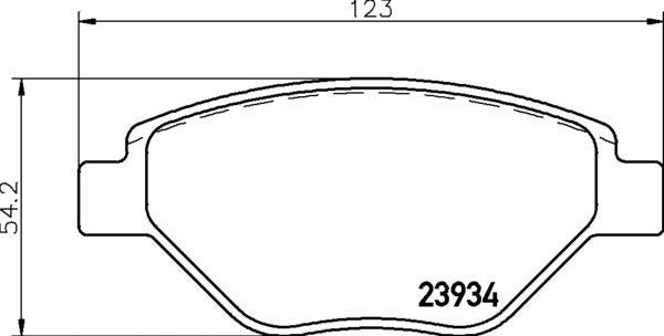 Renault Brake Pad Set - Padtech PAD2591