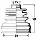 Borg & Beck Cv Joint Boot Kit Part No -BCB2814