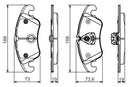 Bosch Brake Pad Set BP1566 - 0986495110