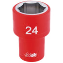 Draper Expert 24mm VDE 1/2" Insul. Socket - 31954