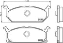Mintex Brake Pad Set fits -Suzuki MDB1319 (also fits other vehicles)