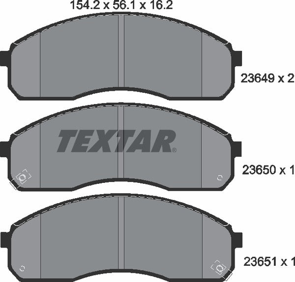 Textar Brake Pad Set - 2364901