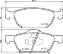 Mintex Brake Pad & Disc Kit fits -Honda MDK0260 (also fits other vehicles)