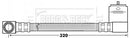 Borg & Beck Brake Hose Part No -BBH6933
