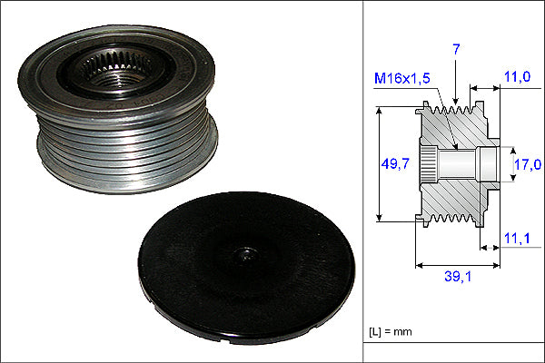 INA Alternator Freewheel Clutch - Part No - 535008410