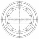 Borg & Beck Brake Drum - BBR32492