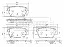 Borg & Beck Brake Pad Set Rear -BBP2680