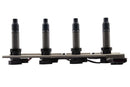 HELLA 5DA 230 035-631 Ignition Coil - 4-pin connector - Bolted
