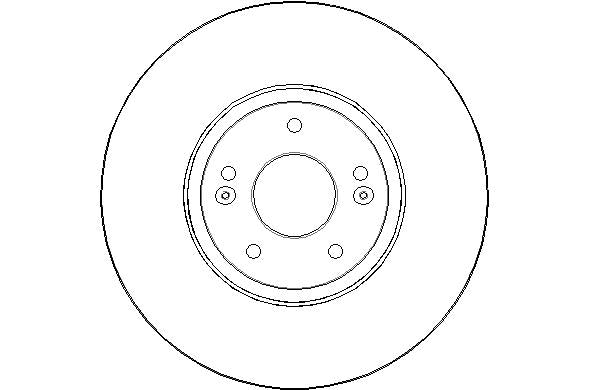 Disctech Brake Disc - Fits Hyundai - ABD2285 - Front Axle