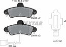 Textar Brake Pad Set - 2341008
