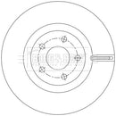 Borg & Beck Brake Disc Single Part No -BBD6225S