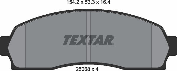 Textar Brake Pad Set - 2506801