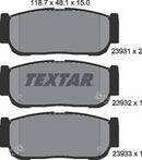 Textar Brake Pad Set - 2393101