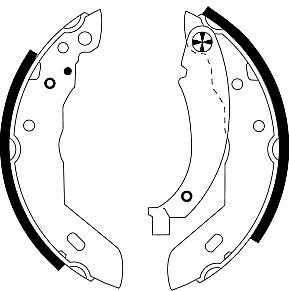 Mintex Brake Shoes fits -Citroën Dallas Peugeot MFR217 (also fits other vehicles)
