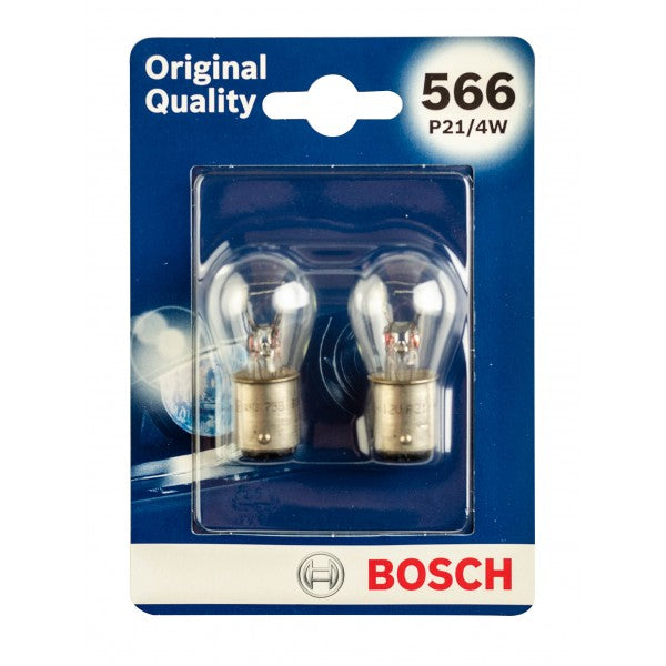 Bosch O.E. Quality P21/4W 12V 21/4W Baz15D(X2) Part No - 1987301607
