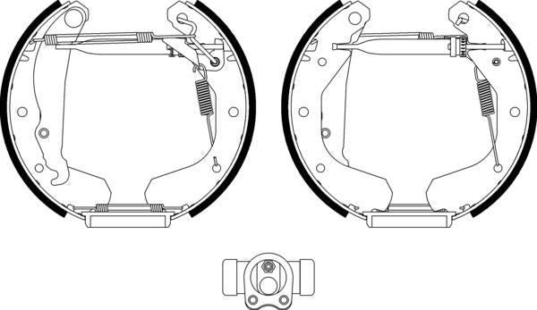 Mintex Brake Shoe Kits fits -Opel MSP005 (also fits other vehicles)