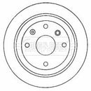 Borg & Beck Brake Disc Pair Part No -BBD4582