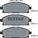 ACura Honda Infiniti Nissan, Brake Pad Set - Textar 2342001