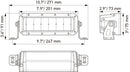 HELLA 1FJ 358 196-461 LED-Spotlight - Black Magic Double Row Lightbar 13" - 12/24V - 3800lm