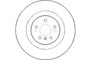 Disctech Brake Disc - Fits Mercedes-benz - ABD3076 - Front Axle