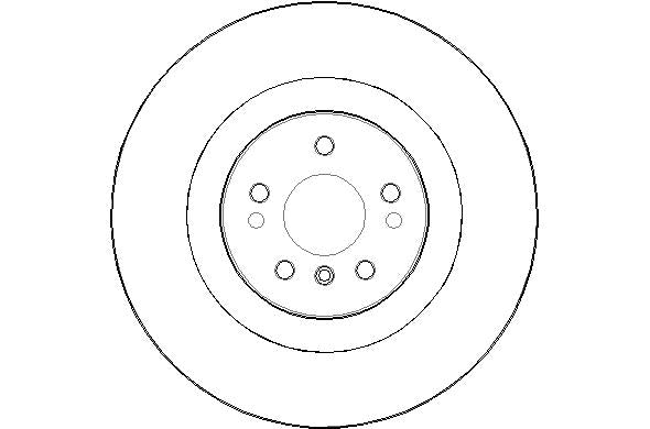Disctech Brake Disc - Fits Mercedes-benz - ABD3076 - Front Axle