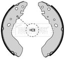 Borg & Beck Rear Brake Shoes Part No -BBS6338